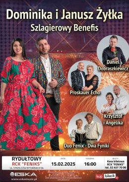 Rydułtowy Wydarzenie Koncert Dominika i Janusz Żyłka - Szlagierowy Benefis