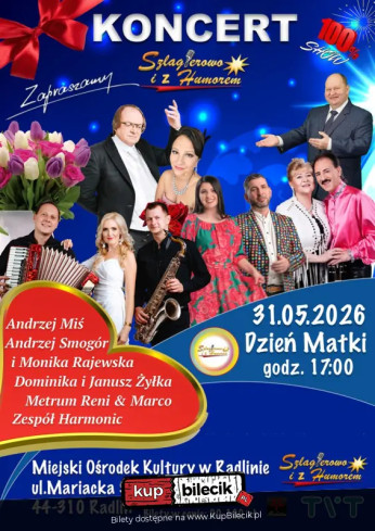 Radlin Wydarzenie Koncert Szlagierowo i z Humorem "Dzień Matki"