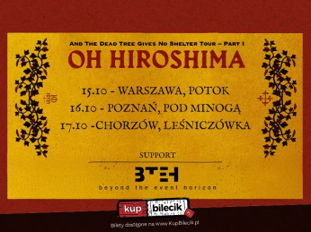 Oh Hiroshima na trzech wyjątkowych koncertach w Polsce!